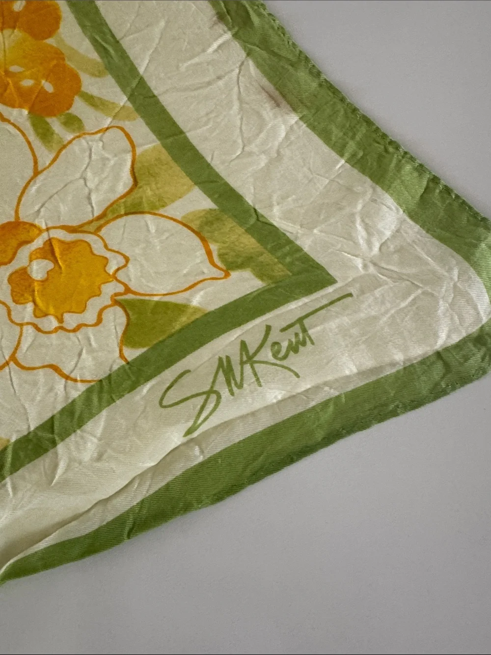 Vintage 1978 “Burst of Spring” Scarf by SM Kent for Avon Japan